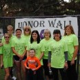 LCCC honor wall recognizing cancer survivors and memorials